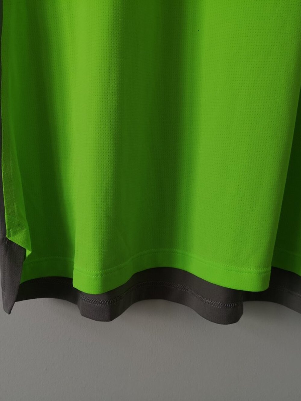 NWT LULULEMON SEAWHEEZE Neon Green Grey Fast &Free SS Top Shirt Men's Large - Picture 4 of 8